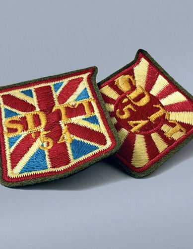 Fabric clothing badges - embroidered, woven, printed.