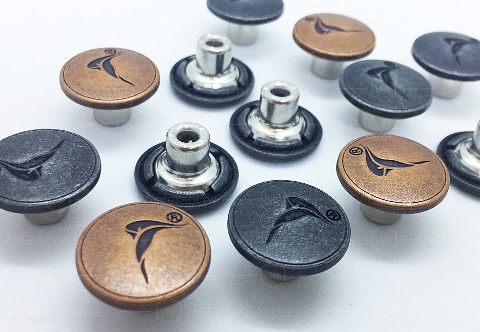 custom jeans buttons
