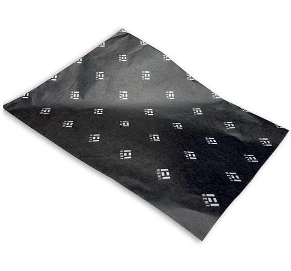 Branded custom tissue paper.